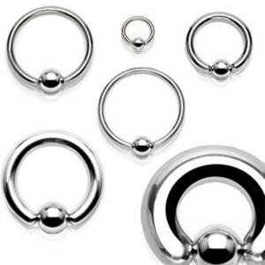 Šperky4U Piercing - kruh s kuličkou - K1015-12114