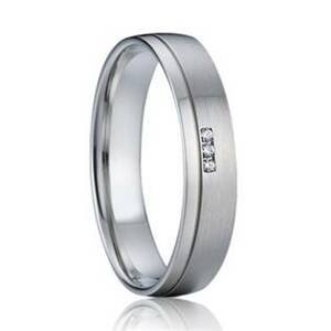 7AE AN1009 Dámský snubní prsten se zirkony - velikost 49 - AN1009-D-49