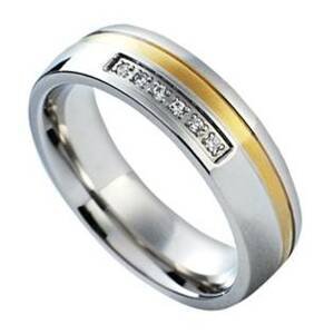 NUBIS® NSS1018 Dámský snubní prsten se zirkony - velikost 52 - NSS1018-Zr-52