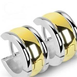 Šperky4U Ocelové náušnice - kroužky - OPN1409
