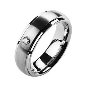 NUBIS® NWF1008 Dámský snubní prsten se zirkonem - velikost 49 - NWF1008-Zr-49