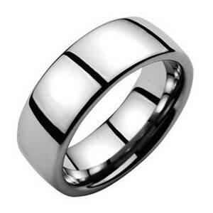 NUBIS® Wolframový prsten, šře 8 mm - velikost 56 - NWF1007-56