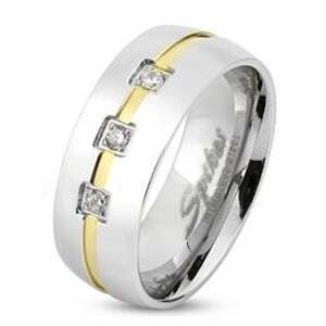 Šperky4U Pánský prsten šíře 8 mm - velikost 70 - OPR1515-70