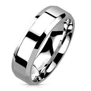 Spikes USA Ocelový prsten lesklý - velikost 60 - OPR1303-6-60