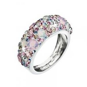 EVOLUTION GROUP CZ Stříbrný prsten s krystaly Crystals from Swarovski®, Magic Rose - velikost 52 - 35031.3