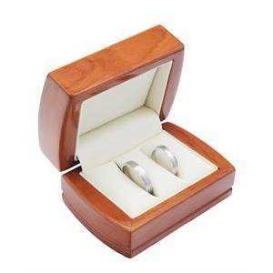 Šperky4U Dřevěná dárková krabička na snubní prsteny - KR0142