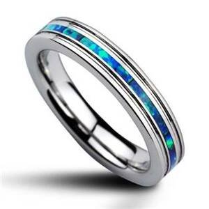 NUBIS® NWF1022 Dámský snubní prsten s opálem - velikost 55 - NWF1022-55