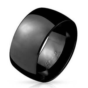 Šperky4U Pánský černý ocelový prsten - velikost 72 - OPR1657-72
