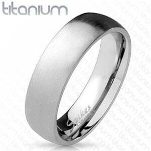 Matný prsten titan, šíře 6 mm - velikost 57 - TT1039-6-57