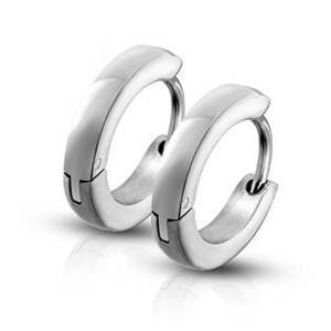 Šperky4U Ocelové náušnice - kroužky lesklé 2,5 mm - OPN1086-ST