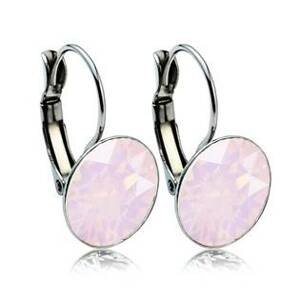 Šperky4U Ocelové náušnice - Pink Opal - NBSS012