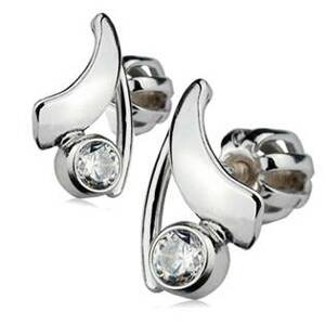 Šperky4U Stříbrné náušnice šroubovací - ZB3770-C