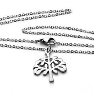 Šperky4U Ocelový náhrdelník strom života - OPD0002
