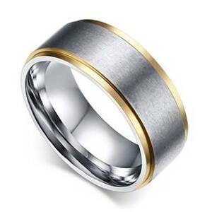 Šperky4U Pánský ocelový prsten, šíře 7 mm - velikost 61 - OPR0038-P-61