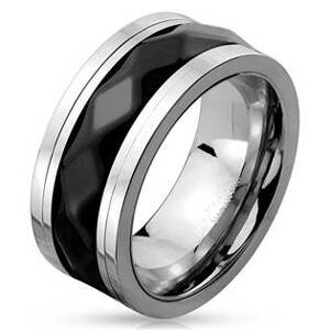 Šperky4U Pánský ocelový prsten rotační, vel. 62 - velikost 62 - OPR1678-62