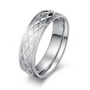 Šperky4U OPR0087 Dámský ocelový prsten, šíře 6 mm - velikost 55 - OPR0087-55