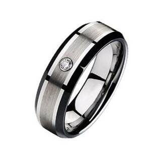NUBIS® NWF1014 Dámský snubní prsten se zirkonem - velikost 49 - NWF1014-5Zr-49