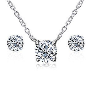 Šperky4U Set stříbrný náhrdelník + náušnice - ZB585541