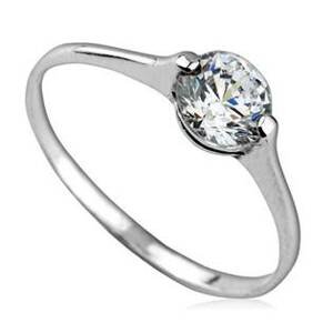 Šperky4U Stříbrný prsten se zirkonem - velikost 54 - ZB2206-54