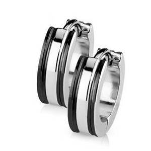 Šperky4U Ocelové náušnice - kroužky - OPN1411-K