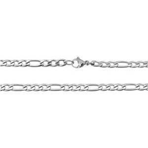 Šperky4U Ocelový řetízek figaro, tl. 3 mm, délka 45 cm - OPE1231-030-45
