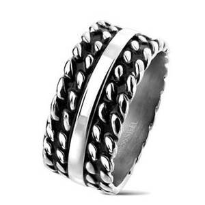 Šperky4U Pánský ocelový prsten - velikost 65 - OPR1719-65