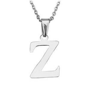 Šperky4U Ocelový řetízek s přívěškem iniciála "Z" - OPD0090-Z