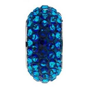 Šperky4U Navlékací přívěšek korálek s krystaly Swarovski®, BERMUDA BLUE - LV0002-BB