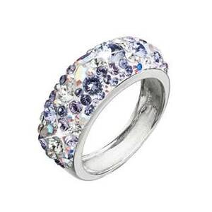 EVOLUTION GROUP CZ Stříbrný prsten s krystaly Crystals from Swarovski®, Violet - velikost 52 - 35031.3