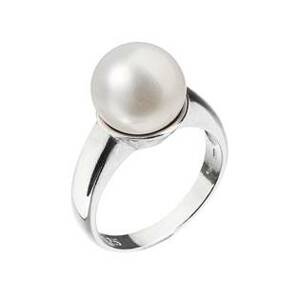 EVOLUTION GROUP CZ Stříbrný prsten s bílou říční perlou - velikost 56 - 25001.1