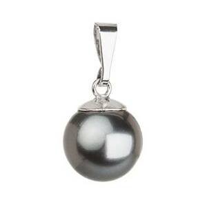 EVOLUTION GROUP CZ Stříbrný přívěsek se šedou perlou Crystals from Swarovski® - 34150.3 grey