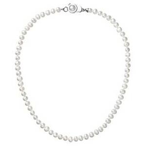 EVOLUTION GROUP CZ Perlový náhrdelník z pravých říčních perel bílý  - 22006.1