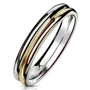 Šperky4U OPR0098 Dámský snubní ocelový prsten, šíře 4 mm - velikost 54 - OPR0098-4-54