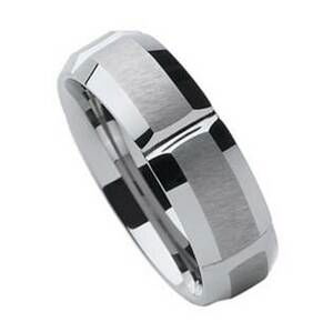 NUBIS® NWF1058 Pánský snubní prsten wolfram - velikost 59 - NWF1058-59