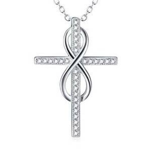 Šperky4U Stříbrný náhrdelník s křížkem - AL1047