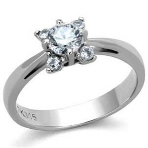 Šperky4U Ocelový prsten se zirkony - velikost 60 - OPR1641-60