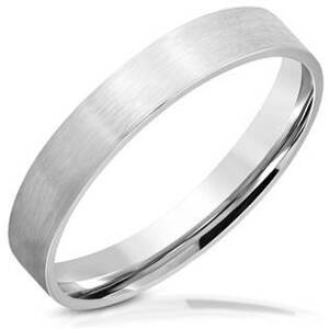 Šperky4U Ocelový prsten matný, šíře 3,5 mm - velikost 49 - OPR1741-49