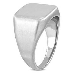 Šperky4U Pečetní ocelový prsten matný - velikost 64 - OPR1750-64