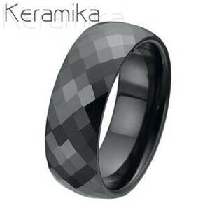 NUBIS® KM1002-8 Dámský keramický snubní prsten, šíře 8 mm - velikost 57 - KM1002-8-57