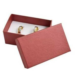 Šperky4U Dárková krabička na snubní prsteny - červená - KR0263-RD