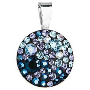 EVOLUTION GROUP CZ Stříbrný přívěšek s kameny Crystals from Swarovski® Blue Style - 34225.3 Blue Style