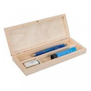 Dřevobox Dřevěná krabička na psací potřeby - penál - KRD22