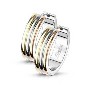 Šperky4U Zlacené ocelové náušnice - kroužky 20 mm - OPN1360-20