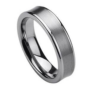 NUBIS® NWF1003 Pánský snubní prsten wolfram - velikost 55 - NWF1003-55