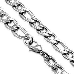 Šperky4U Ocelový řetěz figaro, tl. 9 mm - OPE1010-090-55