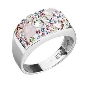 EVOLUTION GROUP CZ Stříbrný hranatý prsten Crystals from Swarovski® Magic Rose - velikost 56 - 35014.3