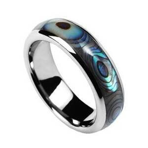 NUBIS® NWF1018 Dámský snubní prsten s perletí - velikost 59 - NWF1018-59